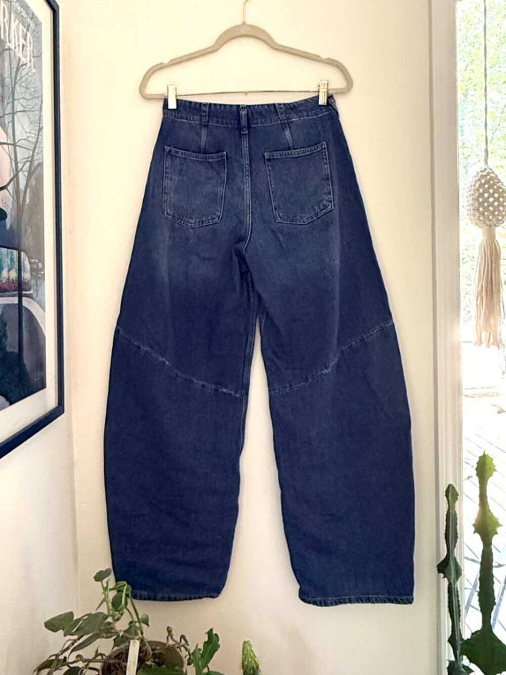 Pilcro Anthropologie Georgia Full‎ Length High Rise Barrel Jeans - Size 27 - Picture 3 of 10